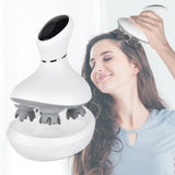 Waterproof Electric Head Massage Wireless Scalp Massager Prevent Hair Loss Body Deep Tissue Kneading Vibrating Health Care