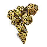 For Ancient Gold Hollow Dice COC Running Group Dice Polyhedron DND Cthulhu Board Game Digital Dungeon And Dragon