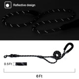 1.8m Pet dog leash Reflective nylon double handle dog walk training leashes for large small dog cat pet supplies Dropshipping