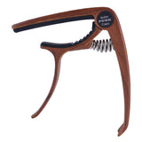 Tune Quick Change Clamp Rosewood Color Capo with Pin Puller for Electric Guitar Ukulele Accs Gift