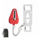 Portable Door Lock Lockdown Double Hole Security Lock Door Extra Lock Inside Door Locker Security Devices