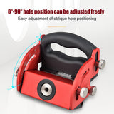 Detachable Aluminum Alloy Wood Working Oblique Hole Locator Drilling Hole Locator Wood Splicing Installation Centerline Marker