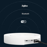 Smart Home ZigBee Bluetooth Mesh 3 in 1 Gateway Hub Multi Mode Gateway Remote Voice Control Work for Alexa Google Home
