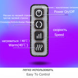 Electric Foot Massager Vibration Massage Air Pressure Machine Heating Roller Shiatsu Kneading Massage Device
