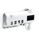UV-Sterilizer Toothbrush Holder,Automatic Toothpaste Squeezers Dispenser for Toilet,Bathroom Accessories