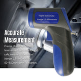 Digital Tachometer Laser Tachometer RPM Meter Speedmeter (2.5-99999RPM Measuring Range) with Backlit LCD for Motor Machine Lathe