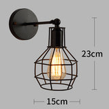 Led Wall Light Retro Loft Industrial Wall Lamp Black E27 Vintage Sconces Wall Lamp Industrial Lighting Fixture Indoor