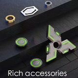 Hand Spinner Luminous Light New Mute Bearing R188 Gift Box Fidget Alloy Metal Relief Str Toy Senior Gyro Silent for Kids Xmas