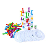 Pizza Tower Collapse Balance Game Stacking Blocks Kid Party Family Funny Games Crazy Crash Tower Thrill Challenge Education Toy