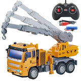 RC Trucks Mini Remote Control Bulldozer 1:30 4CH Plastic Engineering Car Dump Crane Excavator Electric Vehicle Toys
