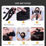 New Wireless V-Line Thin Face Cheek Mask Massager Facial Lifting Slimming Machine V-shaped Lift Up Belt Double Chin Reducer 2022