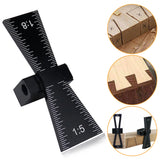 Woodworking Dovetail Marker Aluminum Alloy Dovetail Marking Template 1:5 & 1:8 Wood Joint Gauge With Scale Dovetail Guide Tools