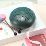 tongue Drum 6 Inch Steel Tongue Drum 8 Tone Handpan Drum Set with Sticks Carrying Bag Drum for Meditation Percussion Instruments