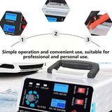 24V/12V Battery Charger Large Power 400W /260W Acar Battery Charger Trickle Smart Pulse Repair for Car SUV Truck Boat Motor H7D9