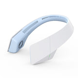 Mini Neck Fan Portable Bladeless Fan USB Rechargeable Leafless Hanging Fans Air Cooler Cooling Wearable Neckband Fans