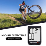 WEST BIKING Bike Computer Wireless Large Screen Waterproof With Backlight Bicycle Stopwatch Speedometer Cycling Accessory