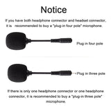 3.5mm Jack Mini Portable Omni-Directional Microphone for Recorder Cellphone Smartphone Phone