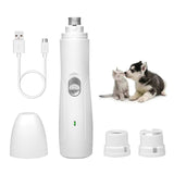 Rechargeable Pet Dog Nail Clippers Painless Dog Nail Grinders USB Charging Cat Paws Cutter for Nail Grooming Trimmer Tools