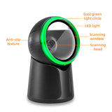 Wired Scanning Platform One-dimensional Barcode/QR Code Scanner for Supermarket Restaurant Retail Store Warehouse White