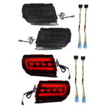 2 Pieces LED Rear Bumper Reflector Lights Fit for       Prado 150