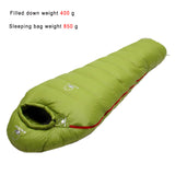 Very Warm White Goose  filled Adult Mummy style  Fit for Winter Thermal 4 kinds of thickness Camping Travel
