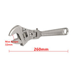 8 Inch 10 Inch Flexhead Adjustable Ratchet Wrench Folding Handle Dual-Purpose Pipe Wrench Spanner Can Used As Sleeve Tool