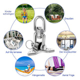 Ceiling Hook Hanging Chair Triple-Cornered Swing Spring 600KG 360 Degree Rotatable Ceiling Bracket Swing Hook