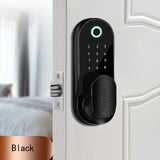 TUYA APP/TT Lock Smart Office Fingerprint Indoor Room Bluetooth Electronic Lock Household Anti-theft Door Handle Lock Password W