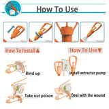 Outdoor Emergency Venom Suction Device Wild Poisonous Snake Bee Bite Vacuum Detoxification Device Safety First-aid Tool