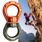 Climbing Swivel Aluminum Alloy Triangular Rotational Device Spinner 30KN 360 Degree Rope Swivel Connector for Hammock
