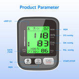 Sphygmomanometer Blood Pressure Automatic LCD Screen Arm Automatic  Wrist Medical Equipment Portable Heart Rate Pulse
