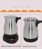 800W Coffee Machine 304 Stainless Steel Turkey Coffee Maker Electrical Coffee Pot Coffee Kettle for home office