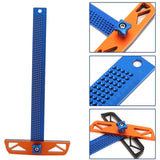 Multifunctional Woodwork T-Type Scribing Ruler 280-380mm Aluminum Alloy Line Drawing Scribe Gauge Marking DIY Woodworking Tool