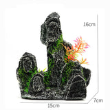 Super Large Aquarium Rockery Decoration Fish Tank Landscaping Artificial Resin Ornament Decor Aquascape Background Accessories