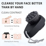 4-8PCS Silicone Face Scrubber Cleaner Brush Soap Bubbles Handheld Facial Cleansing &amp; Exfoliating Brush Soft Bristles Wash Brush
