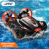 JJRC Q86 2.4G 2 IN 1 Amphibious Drift Car Remote Control Hovercraft Speed Boat RC Stunt Car for Kid Boys Model Outdoor Toys