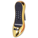 High Heel Shaped Telephone Desktop Corded Fixed Phone Novelty Funny Shaped Telephone Home Office Phones Furniture Decoration