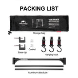 Camping Storage Rack Hanging Rack Camping Storage Rack Aluminum Alloy Outdoor Picnic Holder With Hooks Bearing Outdoor Cookware