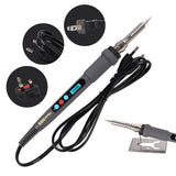 60W Electric Soldering Iron Constant Temperature Repair Welding Home Internal Heat Mini Adjustable LCD Digital Station