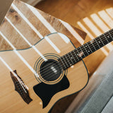 4 Pieces Guitar Sound Hole Cover Rubber Acoustic Screeching Halt Soundhole Cover for 38/39/40/41 Inch Acoustic Guitar