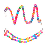 066E 5/6/10 Pcs Bird Training Toys Parrot Chew Toy Safe Swing Hammock Perch Ladder Ball for budgie Parakeet Cockatiel Macaw
