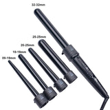 6 in 1 9-32mm Interchangeable Professional Ceramic Hair Curler Rotating Curling Iron Wand Wand Curlers Hair Care Styling Tools