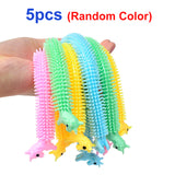 New TPR Flexible Glue Noodle Elastic Force Stress Reliever Toy Vent Antistress Hand Adult Squeeze Sensory Toys For Children Gift
