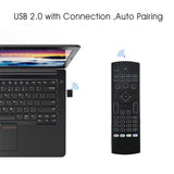 2.4G Wireless Remote Control with Keyboard 6-Axis Intelligent Remote Control Backlight Voice for Set-Top Box Smart TV