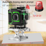 12 Lines 3D Green Laser Levels Self Leveling 360 Horizontal and Vertical Cross Super Powerful Green Laser Beam Line