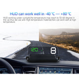 1 Piece Car HUD Digital Head Up Display Speedometer Speed Warning Systems