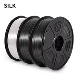 SUNL 3D Printing Filament PLA SILK Filament 3KG for 3D Printer with Spool Colorful Eco-friendly Material to DIY Artwork Printing