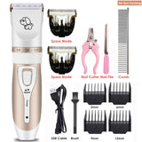 NEW2022 NEW Electrical Pet Clipper Professional Grooming Kit Rechargeable Pet Cat Dog Hair Trimmer Shaver Set Animals Hair