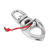 Boat Fast Eye Snap Hook 316 Stainless Steel 360 Degree Rotation High Hardness for Yacht / Truck / Car / Apartment / RV