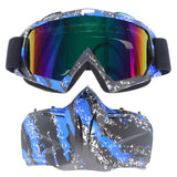 Ski Goggles Skiing Motorcycle Goggles Mask Moto Face Mask Snow Motocross Goggles Racing Helmet Snowboard Protective Glasses Mask